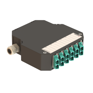 DIN Rail Termination Box | 6 SC Duplex Angled | DP1 - Thumbnail