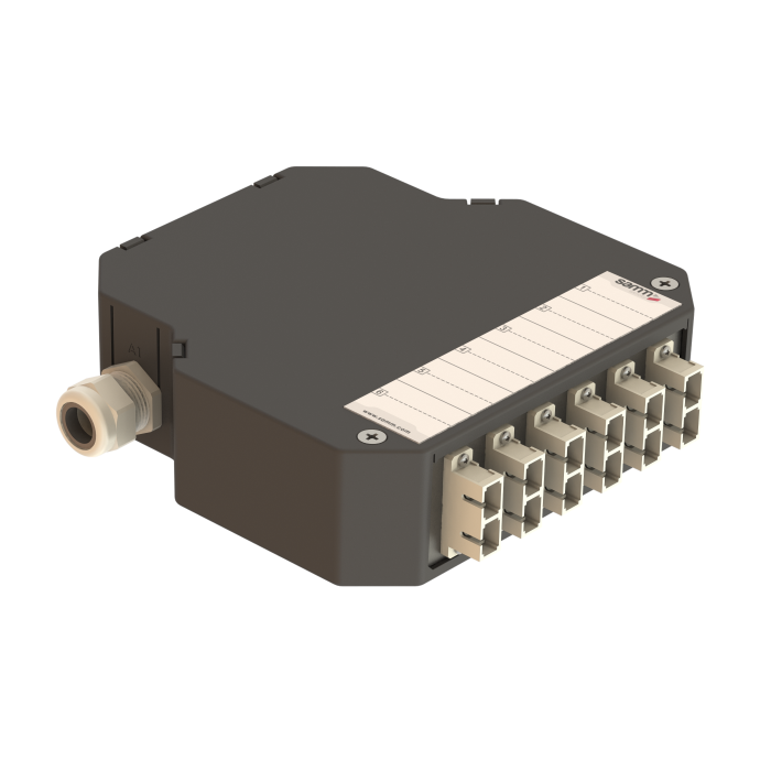 DIN Rail Termination Box | 6 SC Duplex | DP7 DIN Rail Termination Box | 6 SC Duplex | DP7