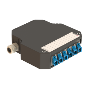 Samm Teknoloji - DIN Rail Termination Box | 6 SC Simplex Angled | DP2 Samm Teknoloji - DIN Rail Termination Box | 6 SC Simplex Angled | DP2