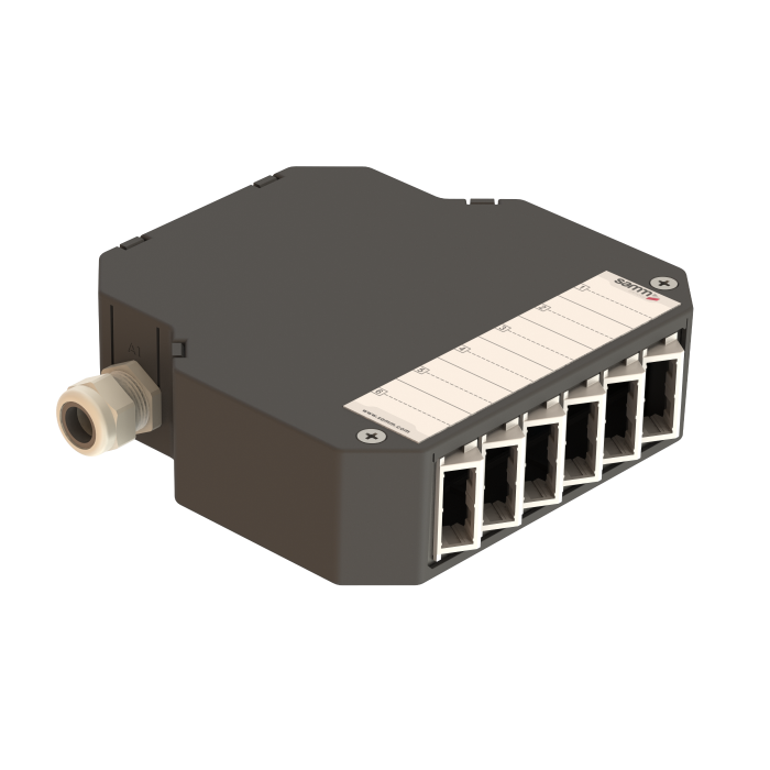 DIN Rail Termination Box | Angled | DP1 Empty (LC/QD SC/DX)