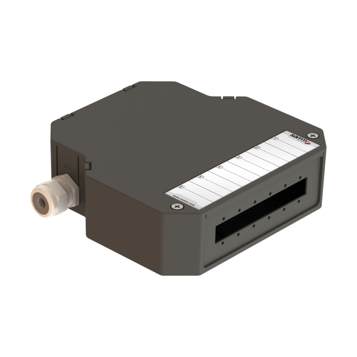 DIN Rail Termination Box | Straight | DP10 Empty (E2000 DX)