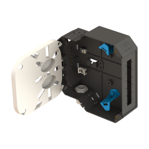 DIN Rail Termination Box | Straight | DP10 Empty (E2000 DX) - Thumbnail
