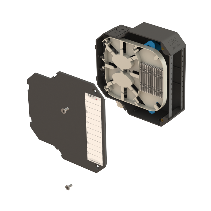 DIN Rail Termination Box | Straight | DP3 Empty