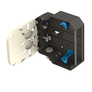 DIN Rail Termination Box | Straight | DP3 Empty - Thumbnail