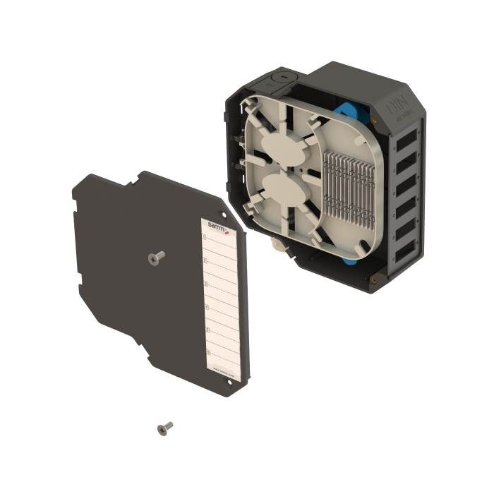 DIN Rail Termination Box | Straight | DP7 Empty