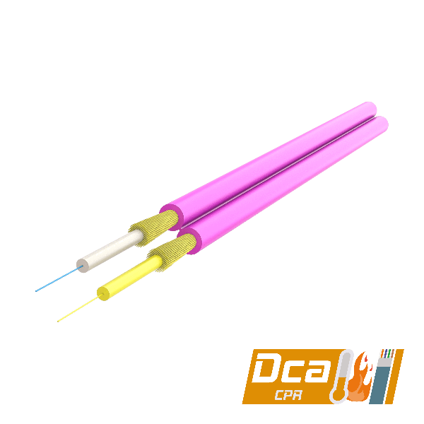 Duplex Fig-8 Fiber Optic Cable 2.0x4.1mm | I-V(ZN)H 2x1 | CPR: Dca | 1000 meters Duplex Fig-8 Fiber Optic Cable 2.0x4.1mm | I-V(ZN)H 2x1 | CPR: Dca | 1000 meters