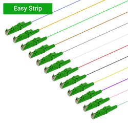 LSH/APC 12 Fiber Pigtail | Single Mode G657.A2 | 0.9mm