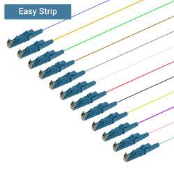 LSH/UPC 12 Fiber Pigtail | Single Mode G657.A2 | 0.9mm LSH/UPC 12 Fiber Pigtail | Single Mode G657.A2 | 0.9mm
