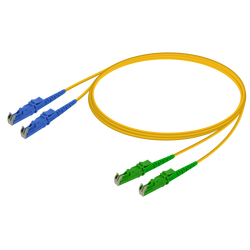Samm Teknoloji - LSH/UPC-LSH/APC | Single Mode G657.A2 Duplex Patch Cord | 2.0x4.1mm Samm Teknoloji - LSH/UPC-LSH/APC | Single Mode G657.A2 Duplex Patch Cord | 2.0x4.1mm