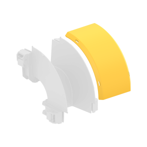 FDS_100mm 90˚ Dikey Dıştan İniş Dirseği Kapak - Thumbnail