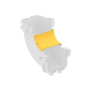 FDS_100mm 90˚ Dikey İçten Çıkış Dirseği Kapak - Thumbnail