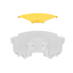 FDS_100mm 90˚ Yatay Dönüş Kapak - Thumbnail