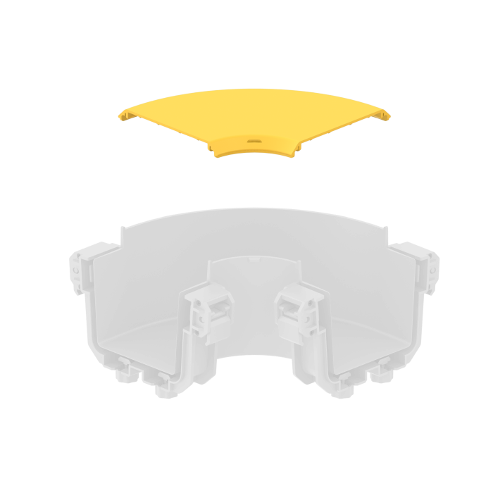 FDS_100mm 90˚ Yatay Dönüş Kapak