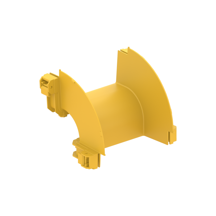 FDS_200mm 90˚ Dikey Dıştan İniş Dirseği Gövde