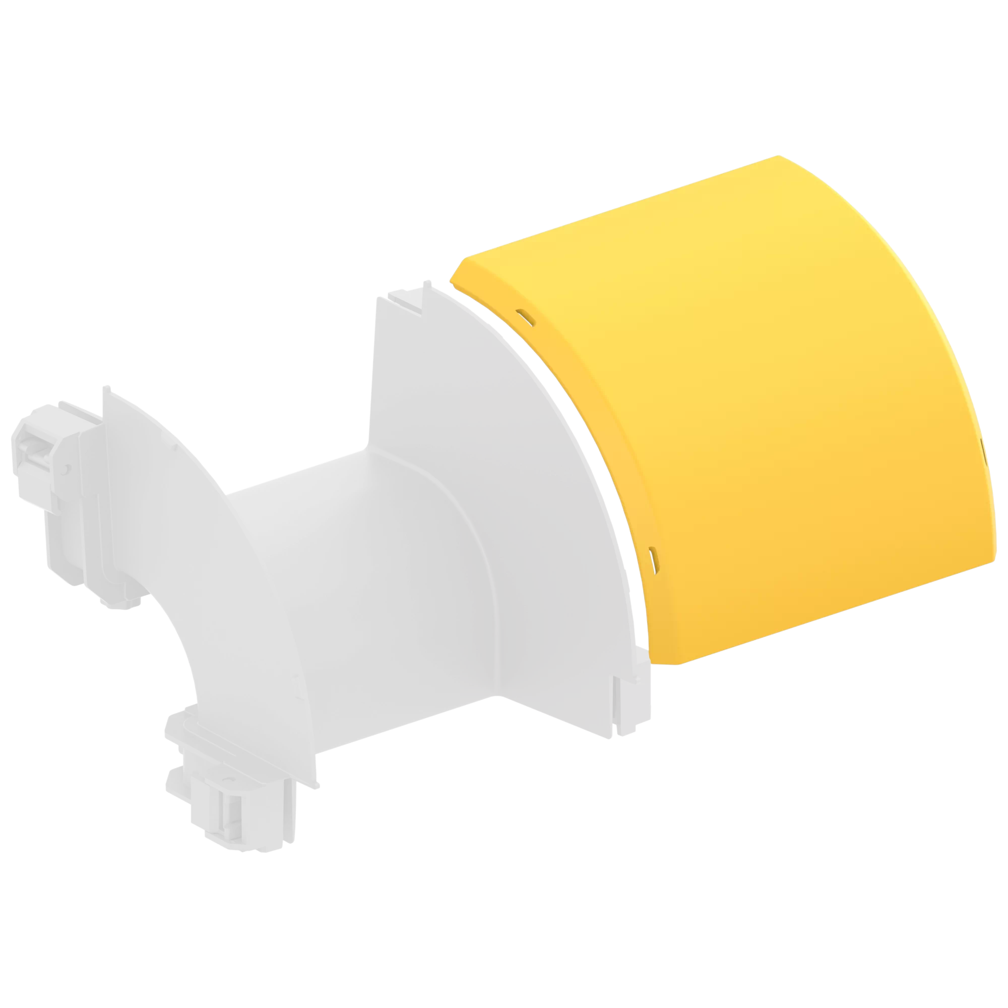 FDS_200mm 90˚ Dikey Dıştan İniş Dirseği Kapak - Thumbnail