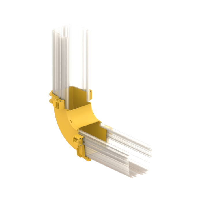 FDS_200mm 90˚ Dikey İçten Çıkış Dirseği Gövde FDS_200mm 90˚ Dikey İçten Çıkış Dirseği Gövde