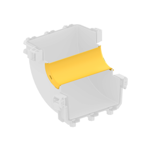 FDS_200mm 90˚ Dikey İçten Çıkış Dirseği Kapak - Thumbnail