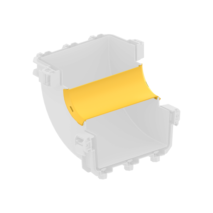 FDS_200mm 90˚ Dikey İçten Çıkış Dirseği Kapak