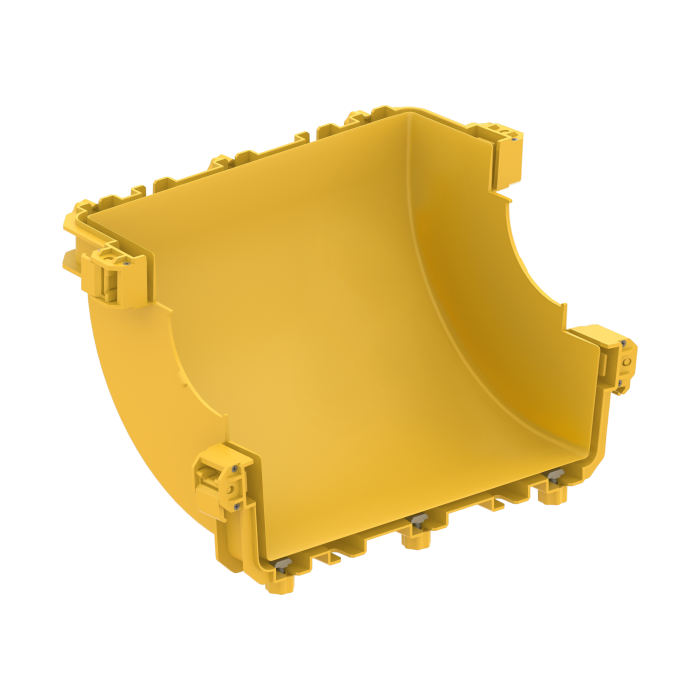 FDS_300mm 90˚ Dikey İçten Çıkış Dirseği Gövde