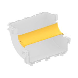 FDS_300mm 90˚ Dikey İçten Çıkış Dirseği Kapak - Thumbnail