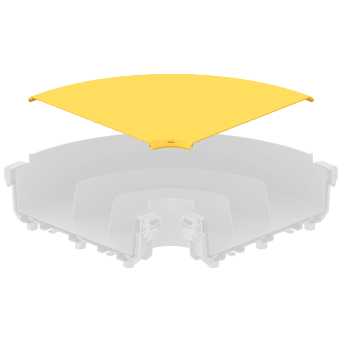 FDS_300mm 90˚ Yatay Dönüş Kapak FDS_300mm 90˚ Yatay Dönüş Kapak