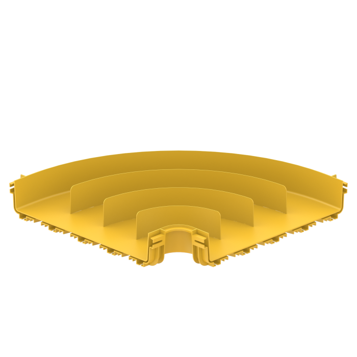 FDS_600mm 90˚ Yatay Dirsek Bağlantı Gövdesi