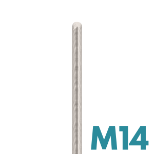  - FDS_ Galvanizli Çelik M14 Dişli Tij 1M