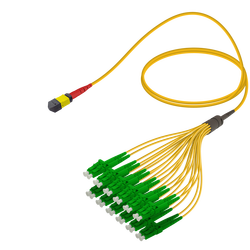 Female MTP Elite to LC/APC Fanout | Base-24 | Single Mode G657.A2 | 3.0/1.8mm