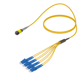 Female MTP Elite to LC/UPC Fanout | Base-8 | Single Mode G657.A2 | 3.0/1.8mm Female MTP Elite to LC/UPC Fanout | Base-8 | Single Mode G657.A2 | 3.0/1.8mm