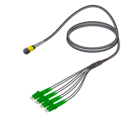 Female MTP Elite to LC/APC Universal Fanout | Base-8 | Single Mode G657.A2 | 4.8/1.8mm Female MTP Elite to LC/APC Universal Fanout | Base-8 | Single Mode G657.A2 | 4.8/1.8mm