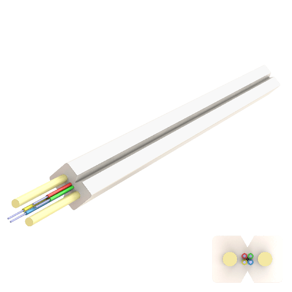 Flat FRP Drop Cable 2.0x3.0mm | U-(ZN-2P)H | Up to 4F | 1000 meters