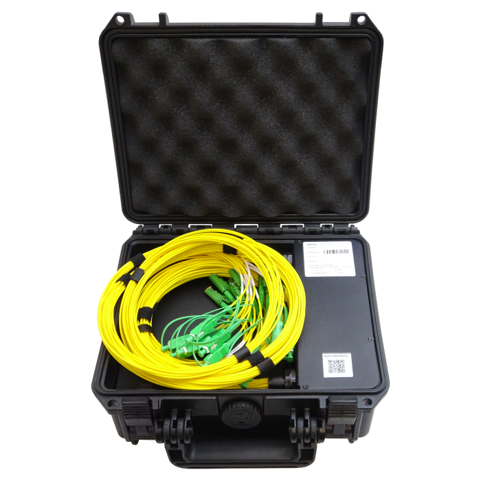 Hard Case Protected Multi-fiber OTDR Launch Boxes (Up to 12 Fibers)