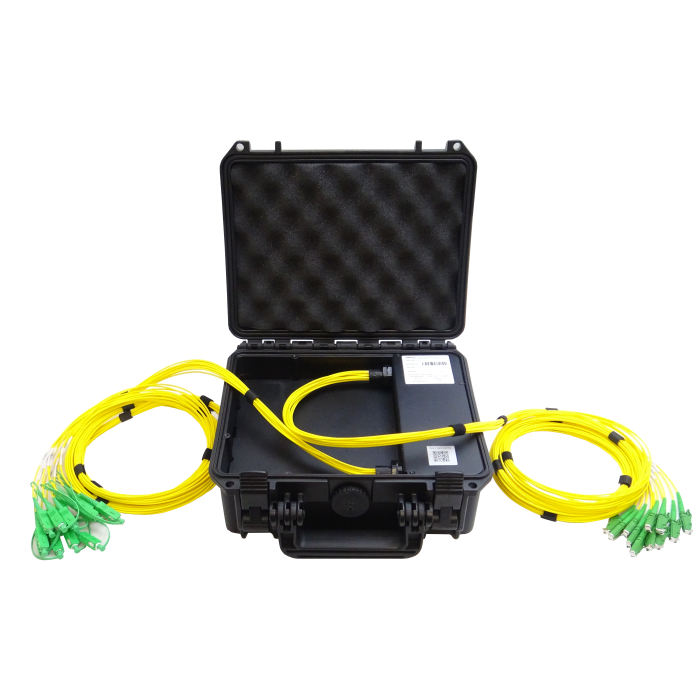 Hard Case Protected Multi-fiber OTDR Launch Boxes (Up to 12 Fibers)