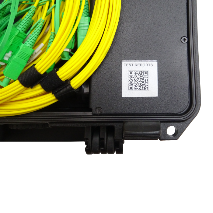 Hard Case Protected Multi-fiber OTDR Launch Boxes (Up to 12 Fibers)