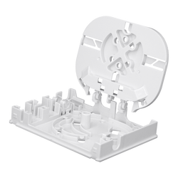 Indoor Termination Box | 2 Patch 4 Fibers 2 Ports | Compact Vertical Design - Thumbnail