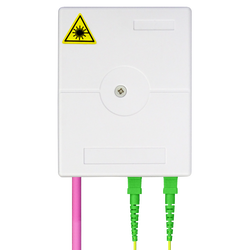 Indoor Termination Box | 2 Patch 4 Fibers 2 Ports | Compact Vertical Design - Thumbnail