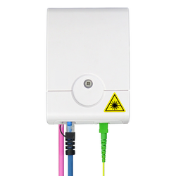 Indoor Termination Box | 2 Patch Fiber+RJ45 Ports | Compact Design - Thumbnail