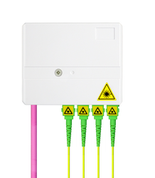Indoor Termination Box | 4 Patch 4 Fibers 4 Ports | Compact Design - Thumbnail