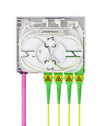 Indoor Termination Box | 4 Patch 4 Fibers 4 Ports | Compact Design - Thumbnail