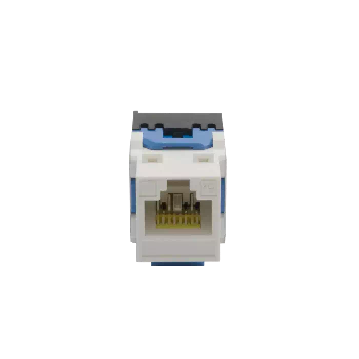 ISO/IEC CAT6A 500MHz Jack to Jack Keystone 180° | Unshielded ISO/IEC CAT6A 500MHz Jack to Jack Keystone 180° | Unshielded