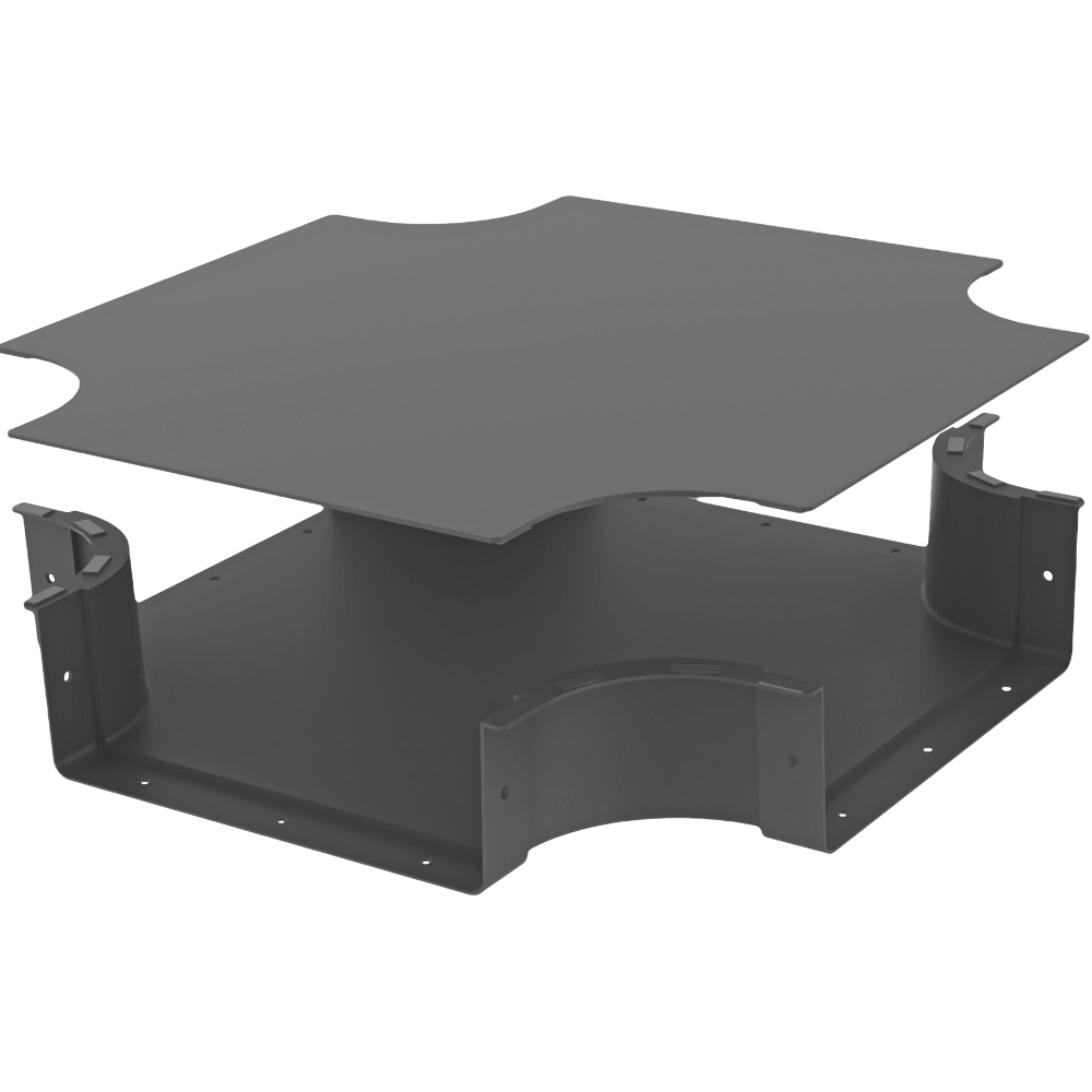 Kanalet | 4 Yollu Cross Bağlantı 300mm Kapaklı