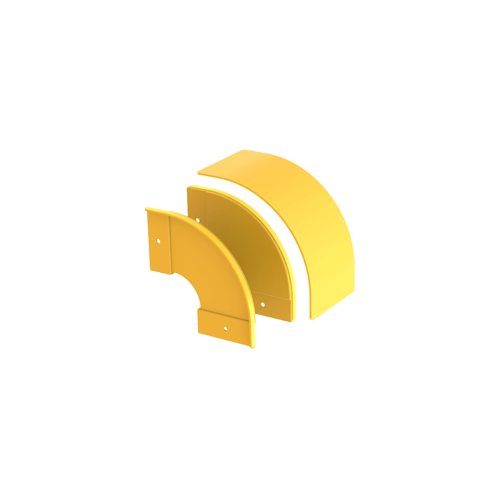 Kanalet | Dıştan Kapaklı İniş Dirseği 100mm - Thumbnail