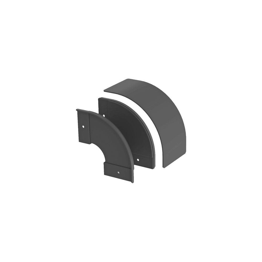 Kanalet | Dıştan Kapaklı İniş Dirseği 100mm - Thumbnail