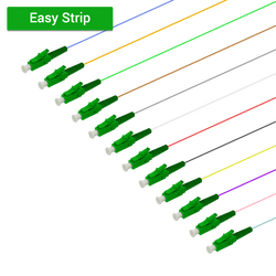 LC/APC 12 Fiber Pigtail | Single Mode G657.A2 | 0.9mm - Thumbnail