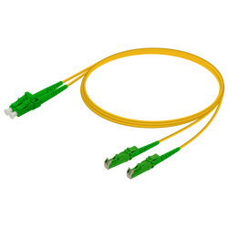 Samm Teknoloji - LC/APC-LSH/APC | Single Mode G657.A2 Duplex Patch Cord | 2.0x4.1mm Samm Teknoloji - LC/APC-LSH/APC | Single Mode G657.A2 Duplex Patch Cord | 2.0x4.1mm