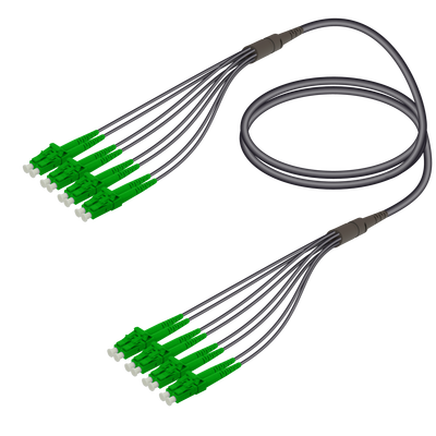 LC/APC-LC/APC | 8 Fiber Universal Fanout | Single Mode G657.A2 | 4.8/1.8mm LC/APC-LC/APC | 8 Fiber Universal Fanout | Single Mode G657.A2 | 4.8/1.8mm