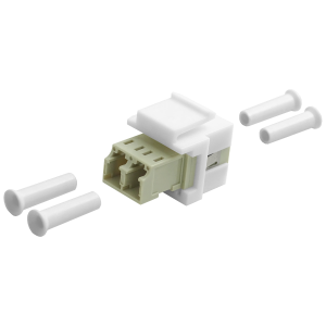 LC Duplex Keystone Coupler | w/ Clip - Thumbnail