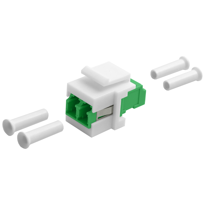 LC Duplex Keystone Coupler | w/ Clip