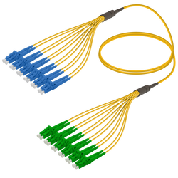 LC/UPC-LC/APC | 12 Fibers Fanout | Single Mode G657.A2 | 3.0/1.8mm - Thumbnail