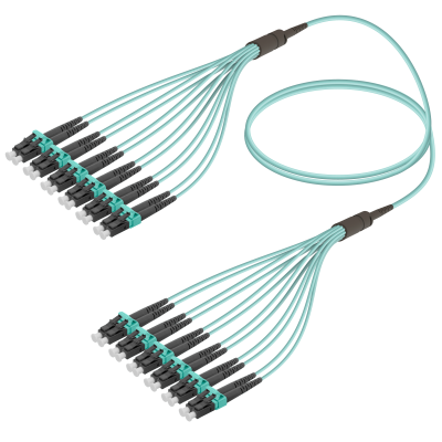 LC/UPC-LC/UPC | 12 Fiber Fanout | Multi Mode G651.OM3 | 3.0/1.8mm LC/UPC-LC/UPC | 12 Fiber Fanout | Multi Mode G651.OM3 | 3.0/1.8mm